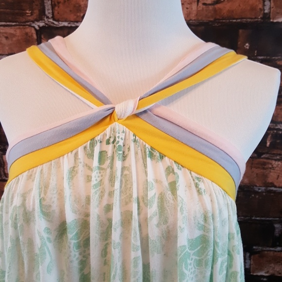 LAST CHANCE! CLOSET CLOSING! Rebel Yell flowy cross-neck summer tunic shirt XS - Picture 2 of 7